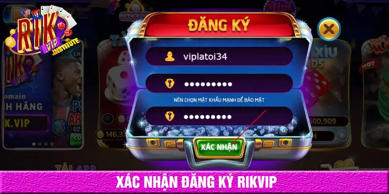Xác nhận đăng ký rikvip