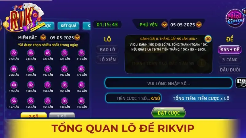 Tổng quan về trò chơi Lô đề tại cổng game Rikvip